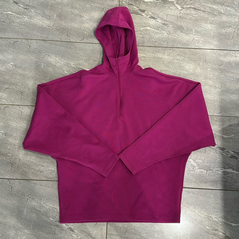 Uniqlo medium magenta quarter zip hoodie
